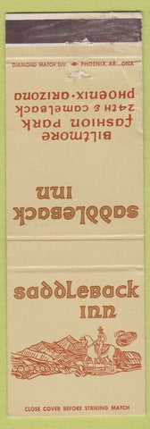 Matchbook Cover - Saddleback Inn Phoenix AZ WORN