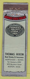 Matchbook Cover - Aetna Fire Group Insurance Boston MA WEAR