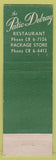 Matchbook Cover - The Patio Delray Restaurant Delray Beach FL