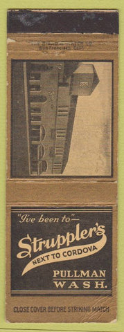 Matchbook Cover - Struppler's Pullman WA WEAR