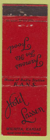 Matchbook Cover - Hotel Lassen Wichita KS WORN