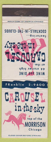 Matchbook Cover - Carousel in the Sky Morrison Hotel Chicago IL