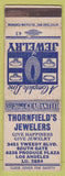 Matchbook Cover - Thornfield's Jewelers Los Angeles CA WEAR'