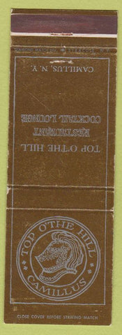 Matchbook Cover - Top o The Hill Restaurant Camillus NY