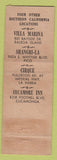 Matchbook Cover - Sierra Restaurant Bellflower CA