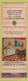 Matchbook Cover - Modern Paint St Mary's Oh Armstrong Linoleum'