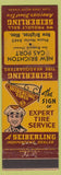 Matchbook Cover - Seiberling Tires New Brighton MN oil gas WEAR