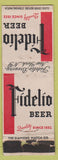 Matchbook Cover - Fidelio Beer New York City