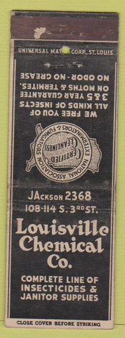 Matchbook Cover - Louisville Chemical Janitor Supply