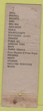 Matchbook Cover - Louisville Chemical Janitor Supply