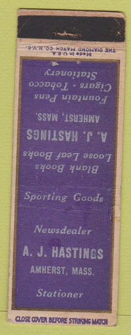 Matchbook Cover - News Dealer Sporting Goods Amherst MA WEAR