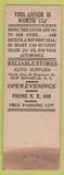 Matchbook Cover - Nu Enamel Auto Supplies New Rochelle NY