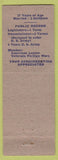 Matchbook Cover - Mann for Mayor election