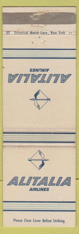 Matchbook Cover - Alitalia Airlines