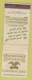 Matchbook Cover - Northwestern Malt Grain Chicago IL WORN