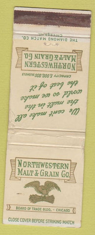 Matchbook Cover - Northwestern Malt Grain Chicago IL WORN