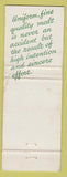 Matchbook Cover - Northwestern Malt Grain Chicago IL WORN