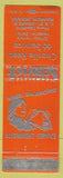Matchbook Cover - Charlie Reed 66 oil gas Franklin IN girlie