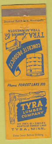 Matchbook Cover - Tyra Lumber MN concrete