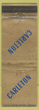 Matchbook Cover - Carleton WEAR
