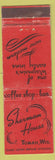 Matchbook Cover - Sherman House Tomah WI