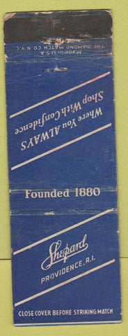 Matchbook Cover - Shepard Providence RI WORN