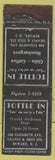 Matchbook Cover - Tottle In Newark NJ Safety First Jersey Match WEAR