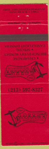 Matchbook Cover - Galley Restaurant Long Beach CA