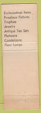Matchbook Cover - Artistic Silver Plating Long Beach CA