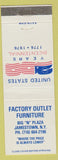 Matchbook Cover - Factory Furniture Jamestown NY