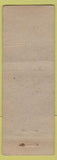 Matchbook Cover - Buedel's Cafe ssex MD WORN WWII