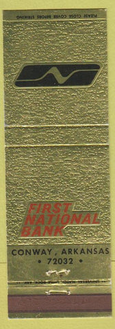 Matchbook Cover - First National Bank Conway AR