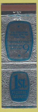 Matchbook Cover - 1st Federal Savings Westfield NJ