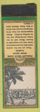 Matchbook Cover - February Beach Scene Miami Beach FL WEAR