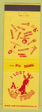 Matchbook Cover - I Lost My Ass in Las Vegas casino yellow