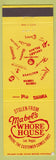Matchbook Cover - Mabel's Whore House Las Vegas NV casino yellow