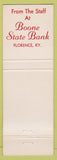 Matchbook Cover - Boone State Bank Florence KY Christmas