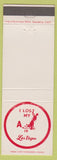 Matchbook Cover - I lost My Ass in Las Vegas casino white