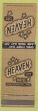 Matchbook Cover - Heaven Hotel Mukwonago WI