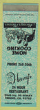 Matchbook Cover - Henry's Restaurant Fresno CA teal filagree