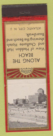 Matchbook Cover - Along the Beach Atlantic City NJ