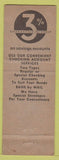 Matchbook Cover - Industrial Bank Washington DC