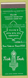 Matchbook Cover - Tick Tock Hollywood CA