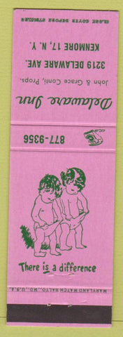 Matchbook Cover - Delaware Inn Kenmore NY