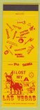 Matchbook Cover - I Lost My Ass in Las Vegas casino yellow