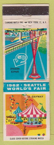 Matchbook Cover - 1962 Seattle World's Fair Space Needle Gateway WORN