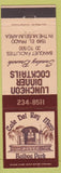 Matchbook Cover - Cafe Del Rey Moro Balboa Park San Diego CA
