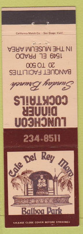 Matchbook Cover - Cafe Del Rey Moro Balboa Park San Diego CA