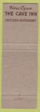 Matchbook Cover - Skyline Caverns Front Royal VA