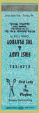 Matchbook Cover - First Lady and Playboy Salon Seattle WA blue